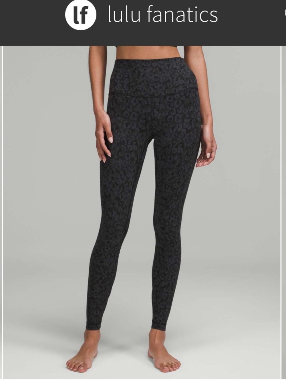 Lululemon align crop leggings Intertwined deep camo charcoal grey no tags
